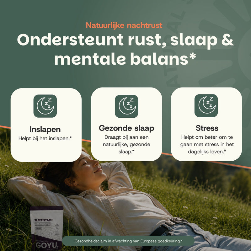 Sleep stack capsules goyu supplement superfood