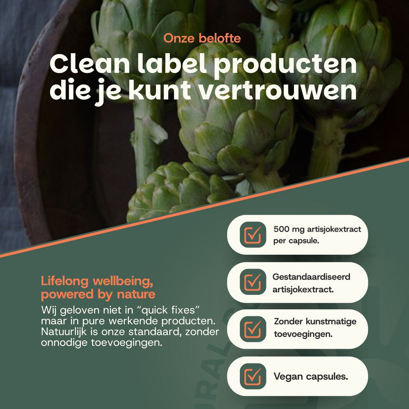 Artisjok extract capsules goyu supplement superfood