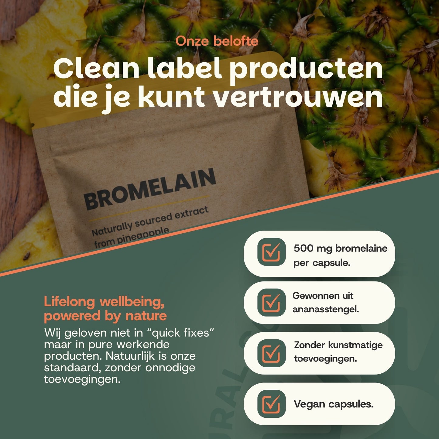 Bromelain capsules goyu supplement superfood