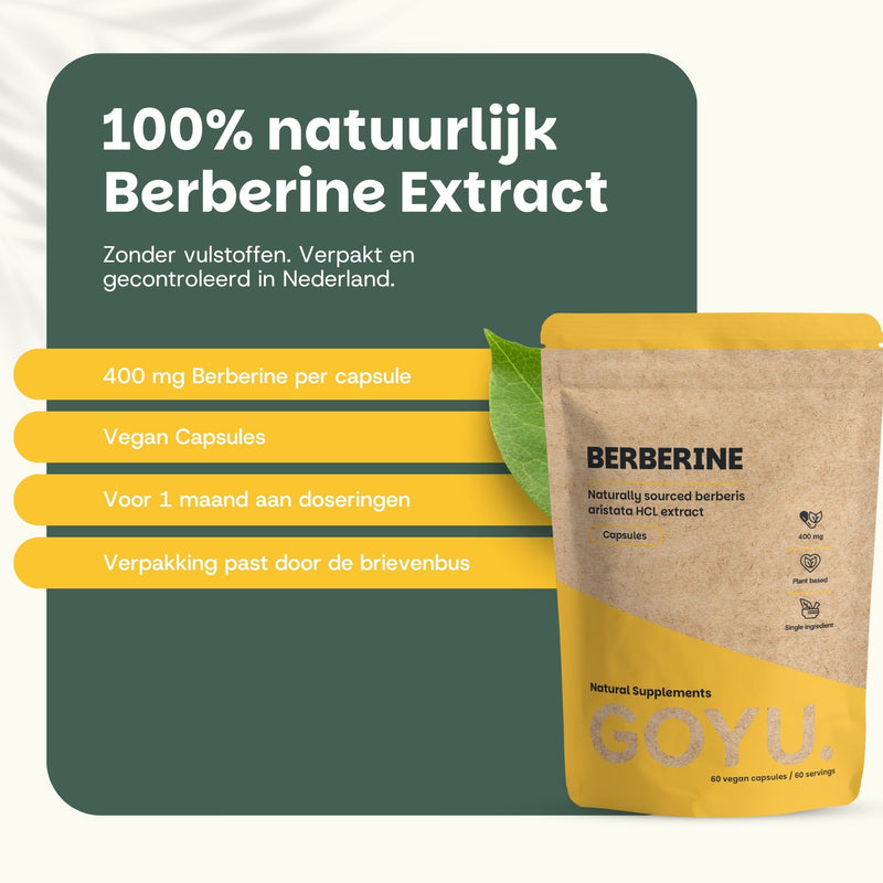 Berberine extract caspules goyu superfood supplement