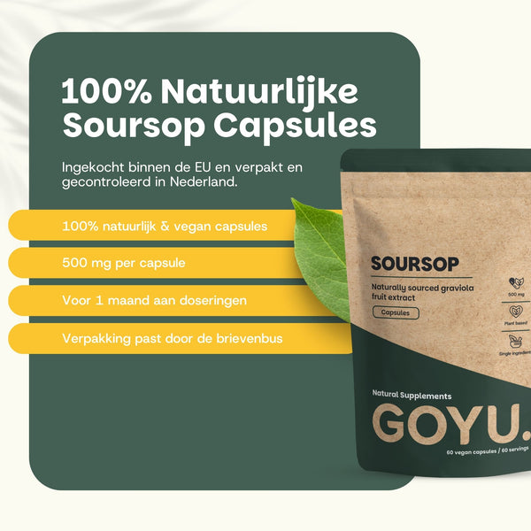 Soursop capsules goyu supplement superfood