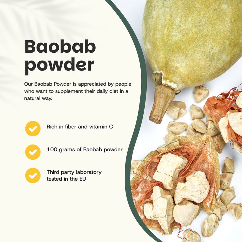 Organic Baobab powder goyu superfood supplement