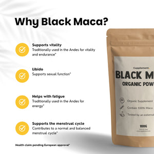 Organic Black Maca Powder Goyu Superfood Supplement