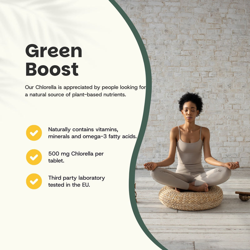Organic Chlorella tablets goyu superfood supplement