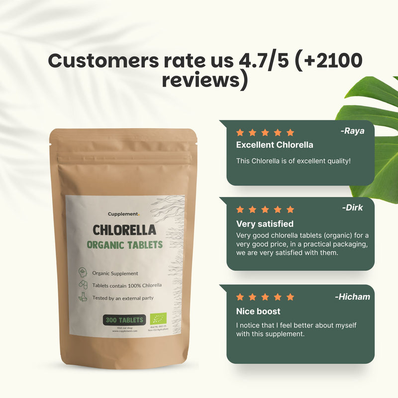 Organic Chlorella tablets goyu superfood supplement