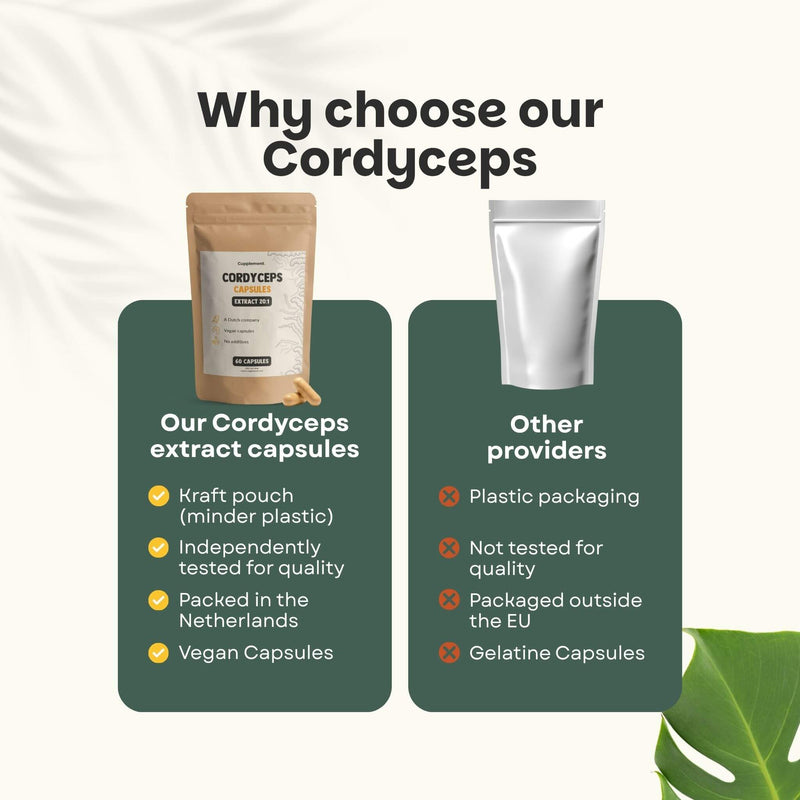Organic Cordyceps extract capsules goyu supplement superfood