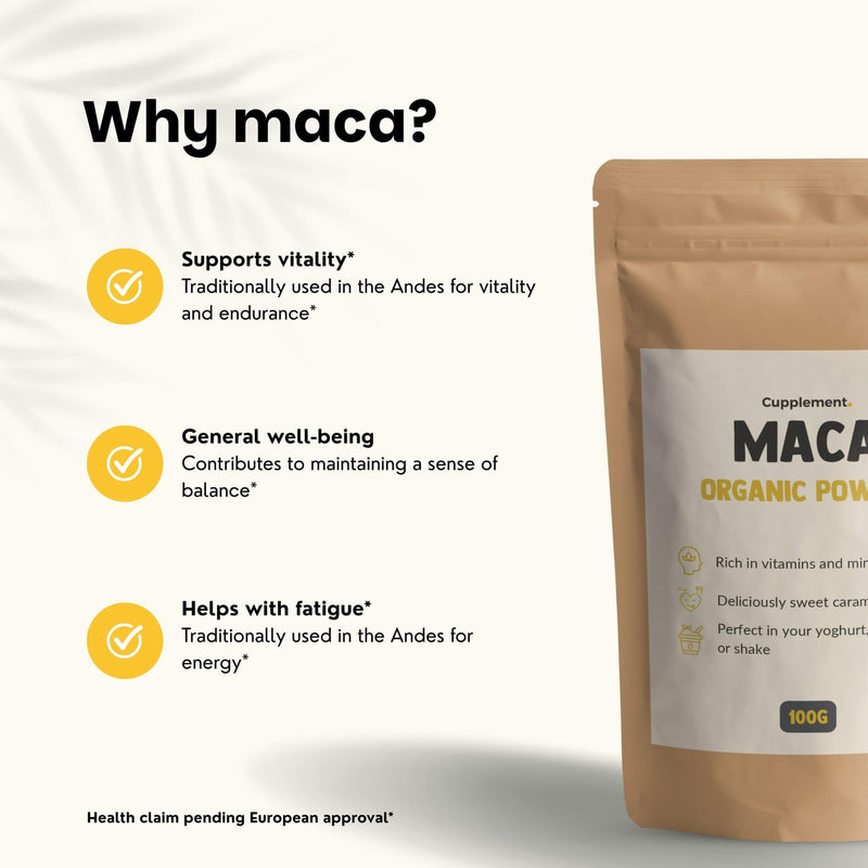 Organic Maca powder goyu supplement superfood