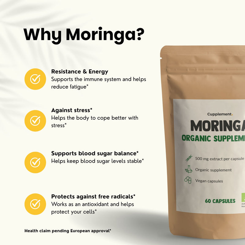 Organic Moringa capsules goyu superfood supplement