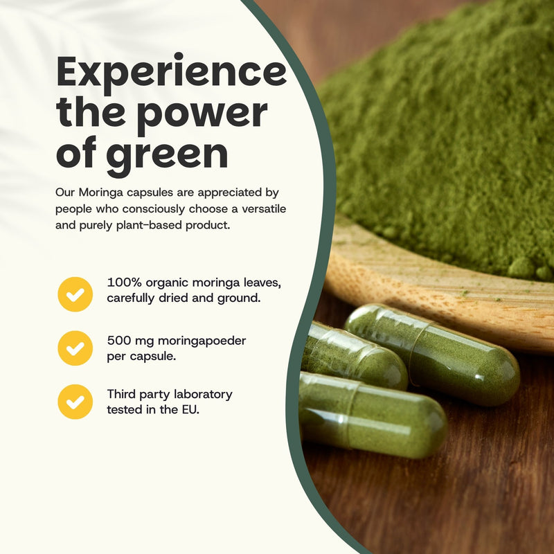 Organic Moringa capsules goyu superfood supplement