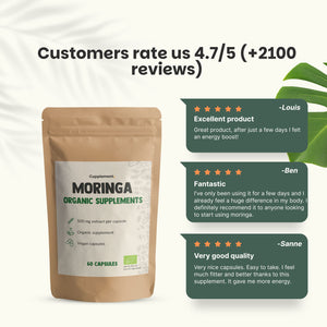 Organic Moringa capsules goyu superfood supplement