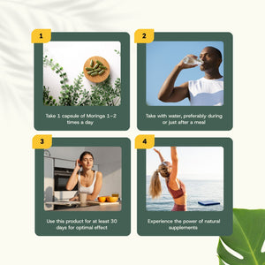 Organic Moringa capsules goyu superfood supplement