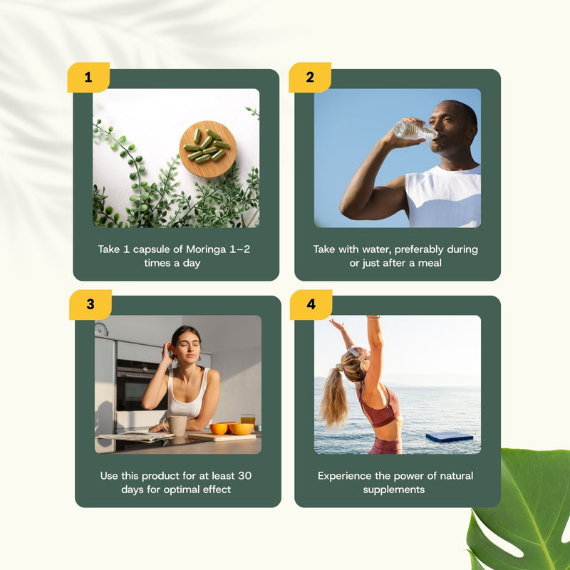 Organic Moringa capsules goyu superfood supplement