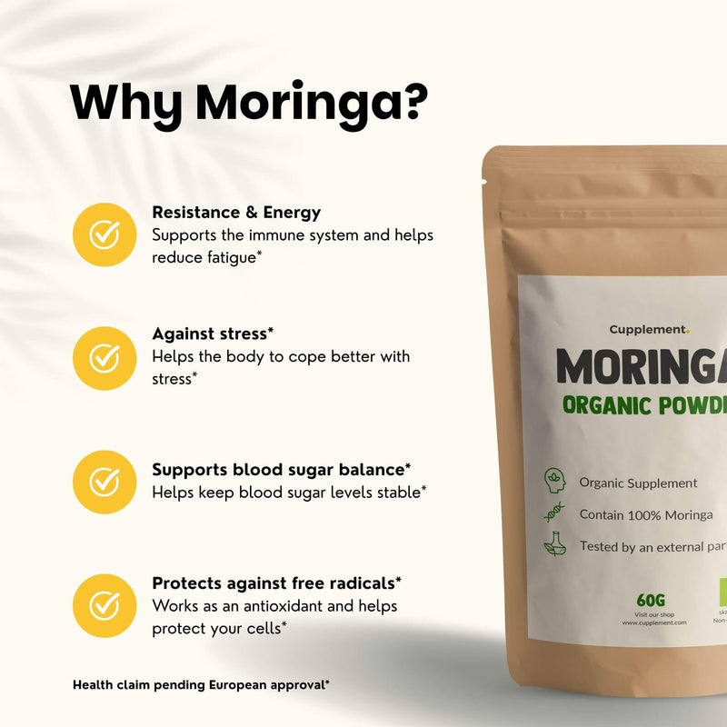 Organic Moringa powder goyu supplement superfood