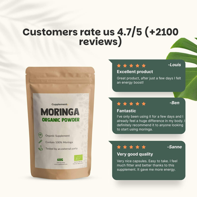 Organic Moringa powder goyu supplement superfood