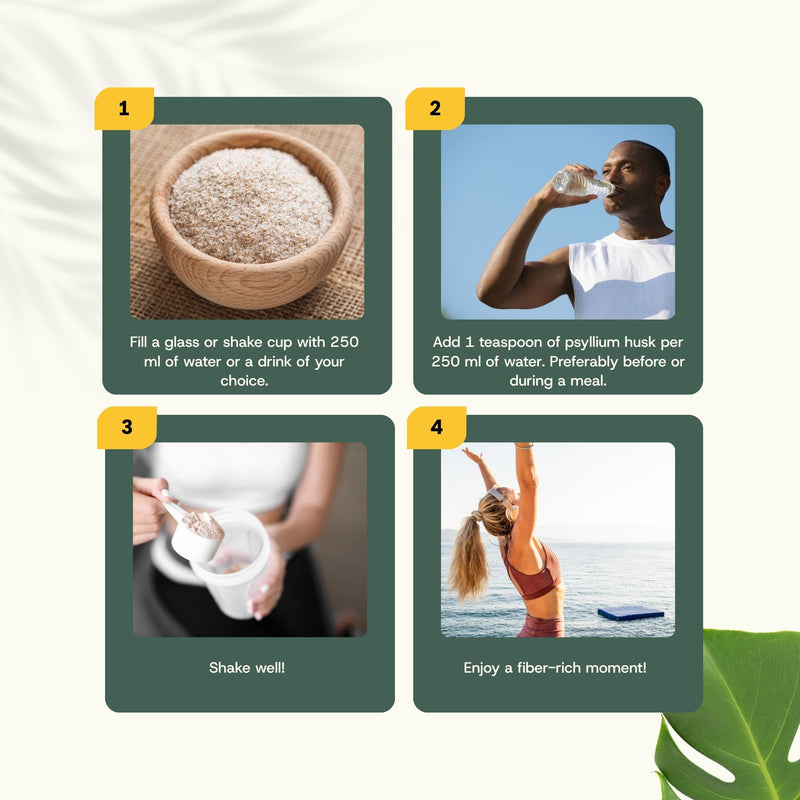 Organic Psyllium Fiber Powder Goyu Superfood Supplement