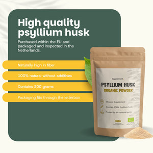 Organic Psyllium Fiber Powder Goyu Superfood Supplement