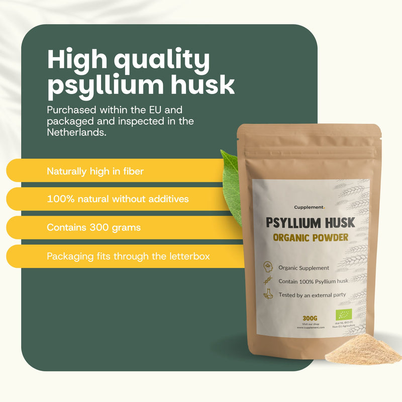 Organic Psyllium Fiber Powder Goyu Superfood Supplement