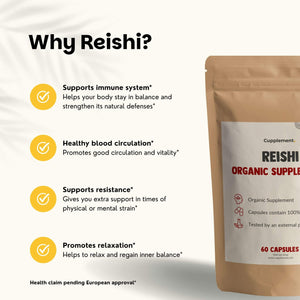 Organic Reishi capsules goyu supplement superfood