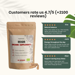 Organic Reishi capsules goyu supplement superfood