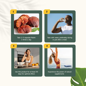 Organic Reishi extract capsules goyu supplement superfood