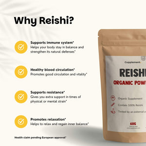 Organic Reishi powder goyu supplement superfood