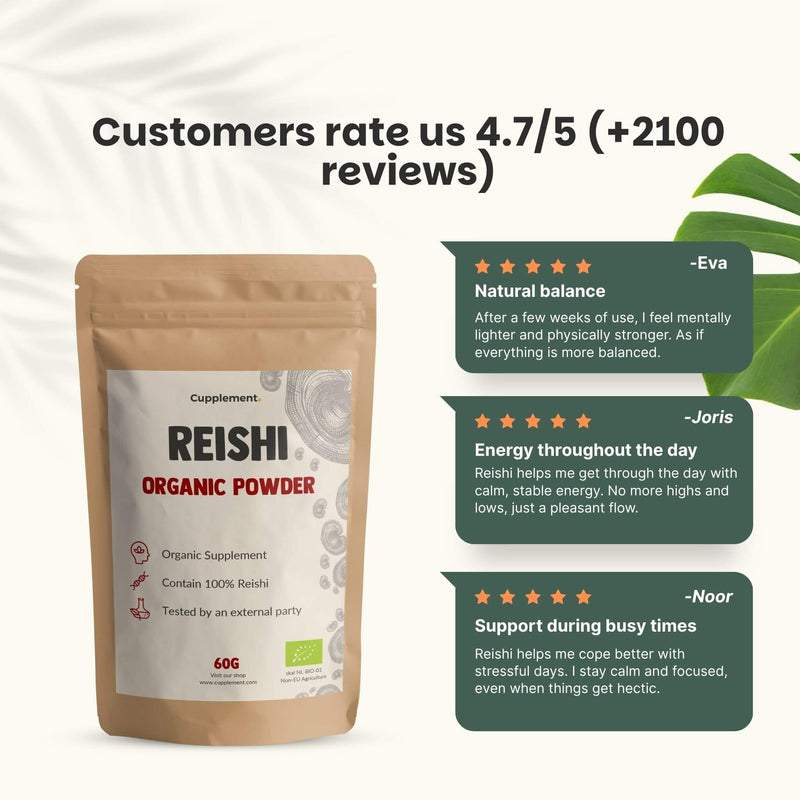 Organic Reishi powder goyu supplement superfood