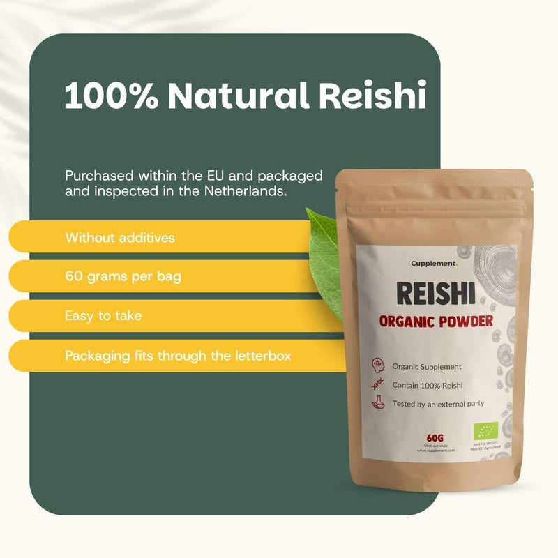 Organic Reishi powder goyu supplement superfood