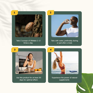 Organic Shiitake powder goyu supplement superfood