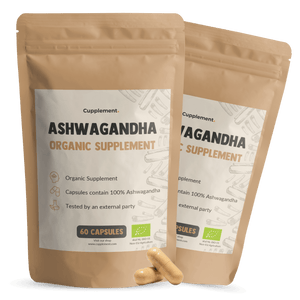 Organic ashwagandha capsules goyu supplement superfood