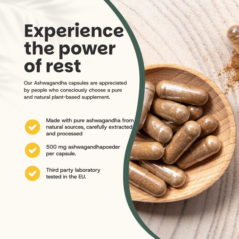 Organic ashwagandha capsules goyu supplement superfood