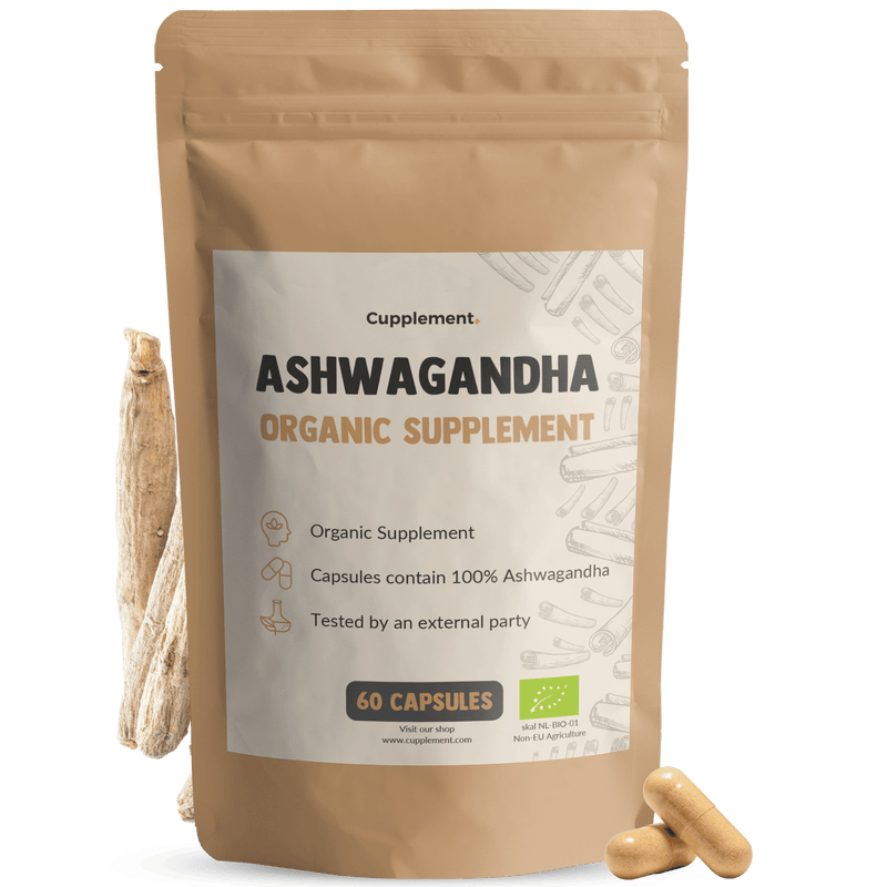 Organic ashwagandha capsules goyu supplement superfood