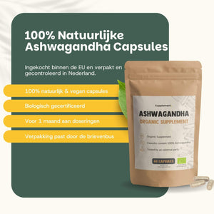 Organic ashwagandha capsules goyu supplement superfood