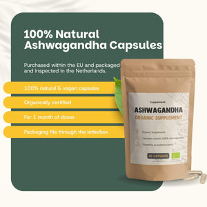 Organic ashwagandha capsules goyu supplement superfood