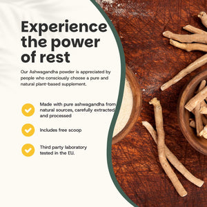 Organic ashwagandha powder goyu supplement superfood