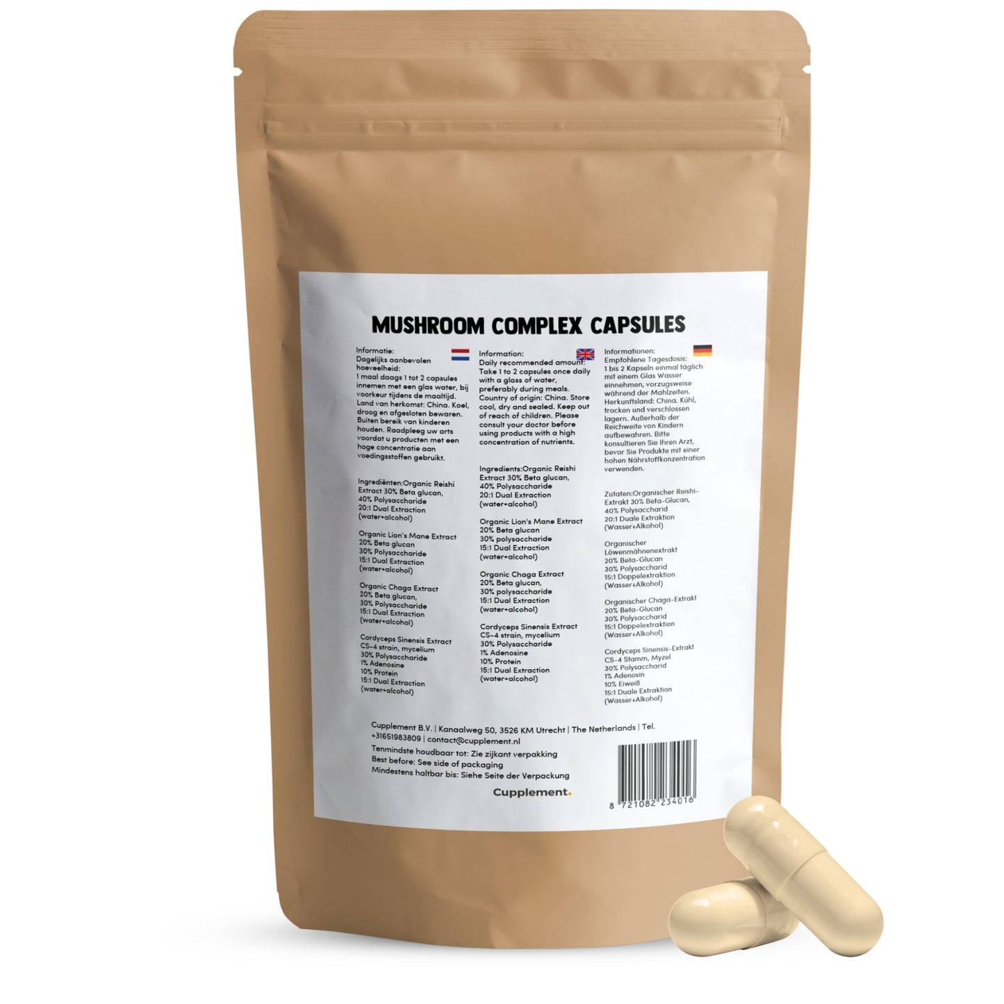 Paddenstoelen mix Capsules 400 mg BIO
