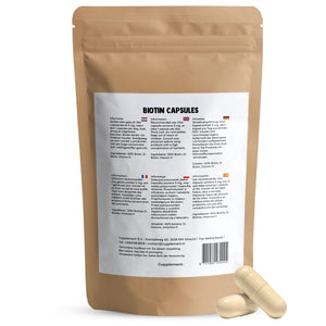 Biotin (Vitamin B8) Capsules 10,000 mcg