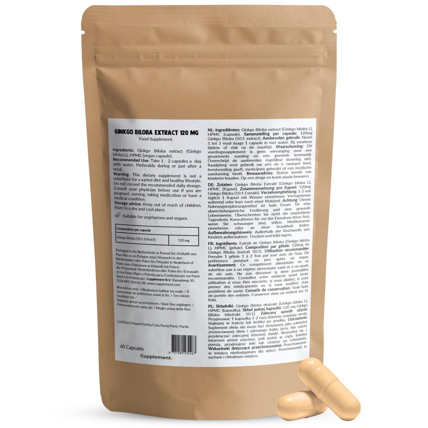 Ginkgo Biloba Kapseln 100 mg