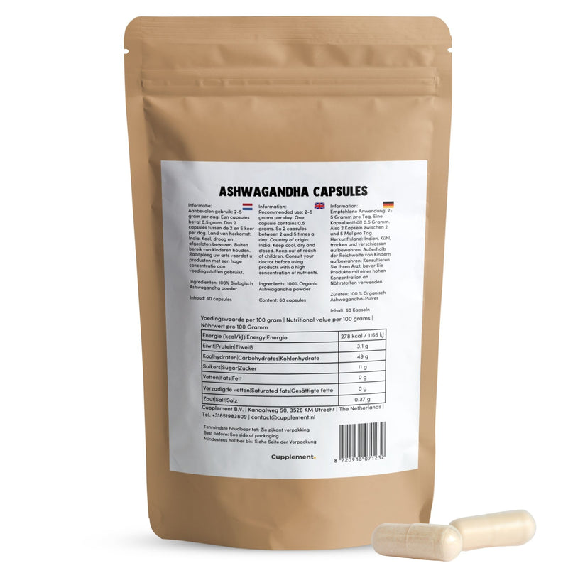 Ashwagandha Capsules 500 mg BIO
