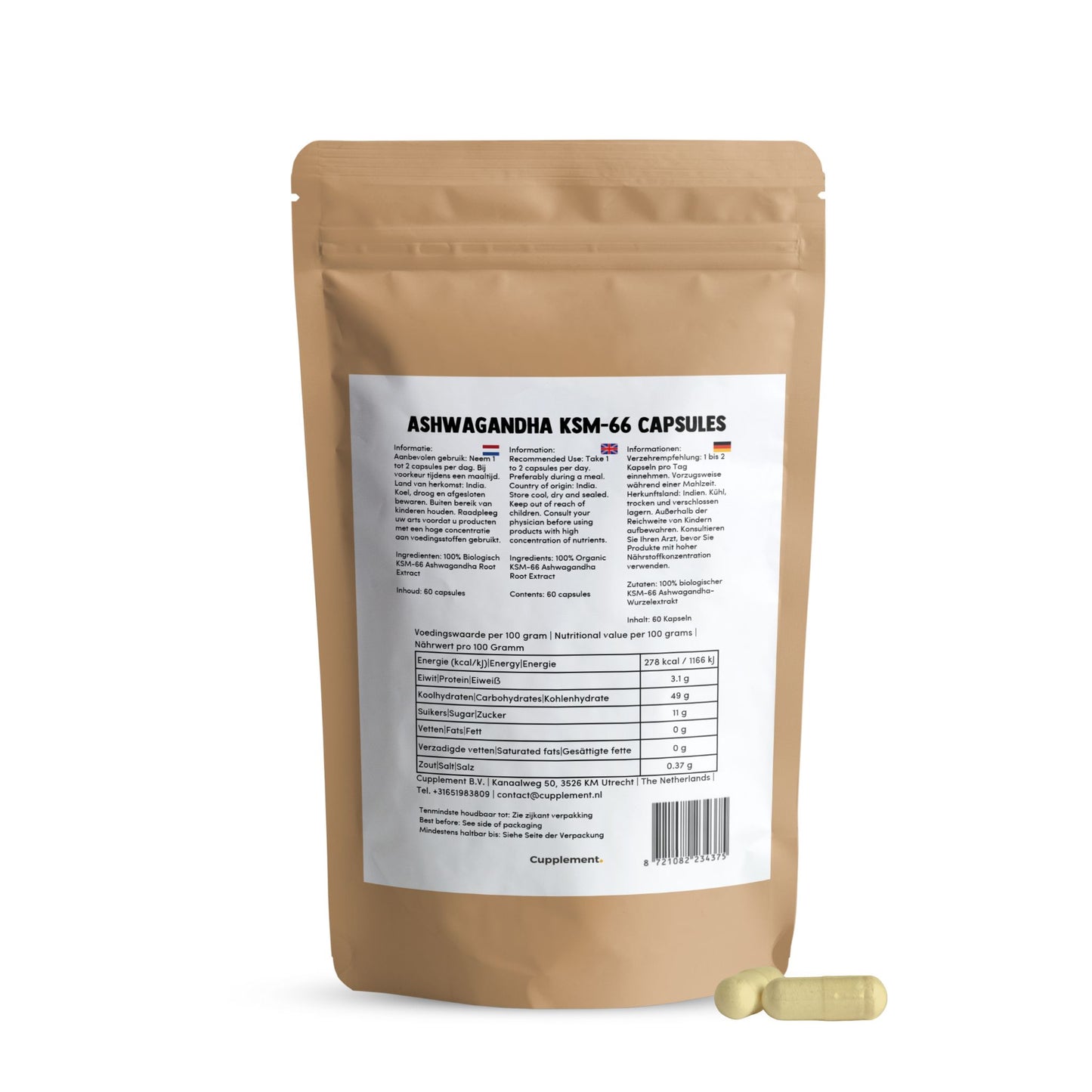 Ashwagandha KSM-66 Kapseln 500 mg BIO