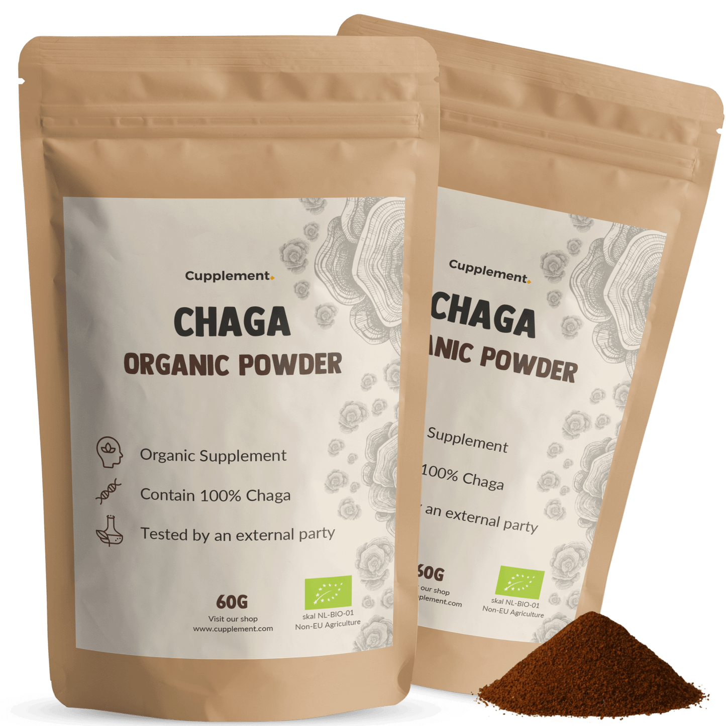 Chaga Poeder Biologisch