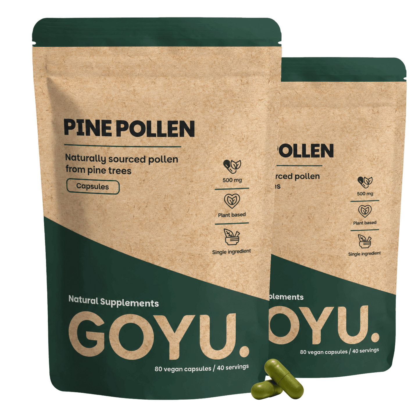 Capsules de pollen de pin 500 mg