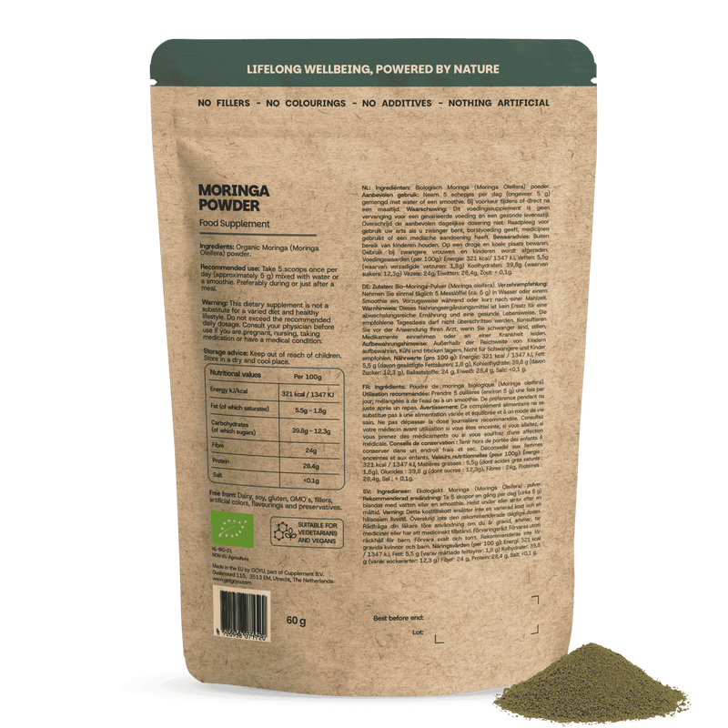 Biologisch Moringa poeder goyu supplement superfood