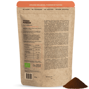 Biologische Chaga poeder goyu supplement superfood