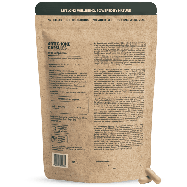 Artisjok extract capsules goyu supplement superfood