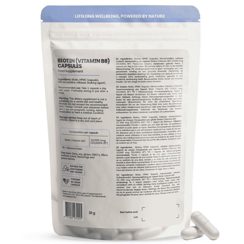 Biotin capsules goyu superfood supplement