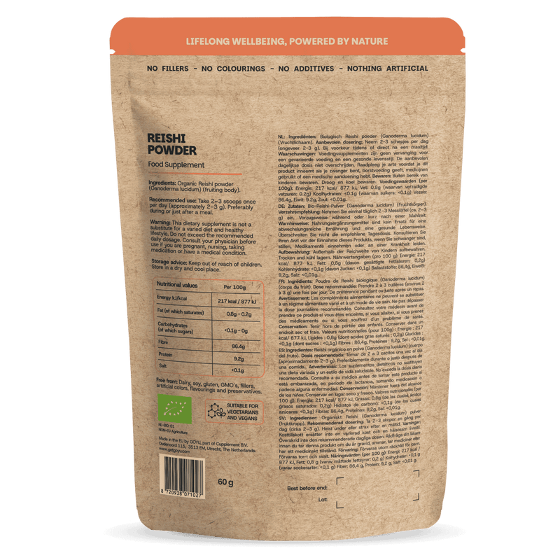 Biologisch Reishi poeder goyu supplement superfood