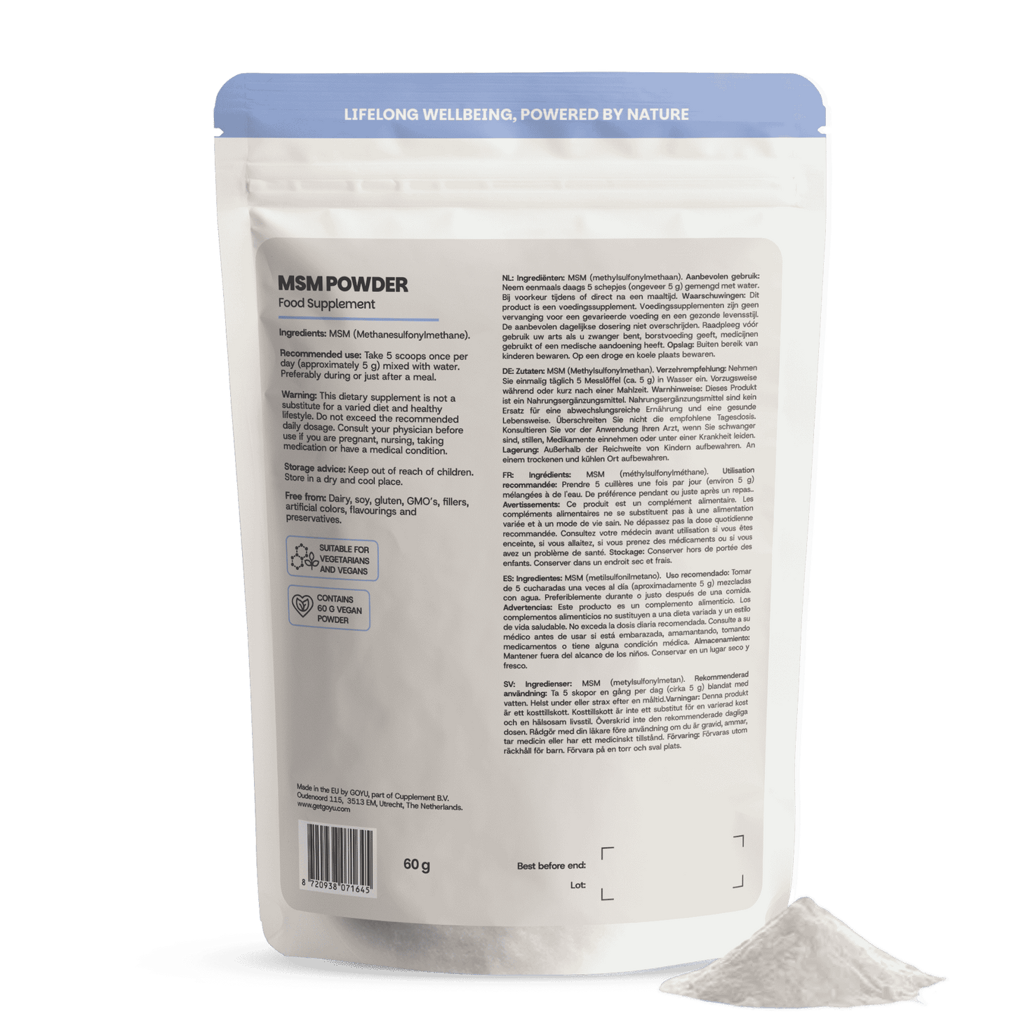 MSM poeder goyu superfood supplement