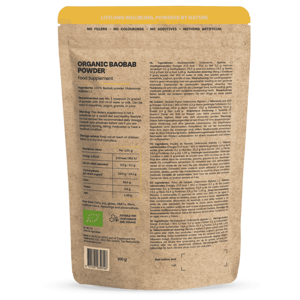 Baobab Pulver Biologisch