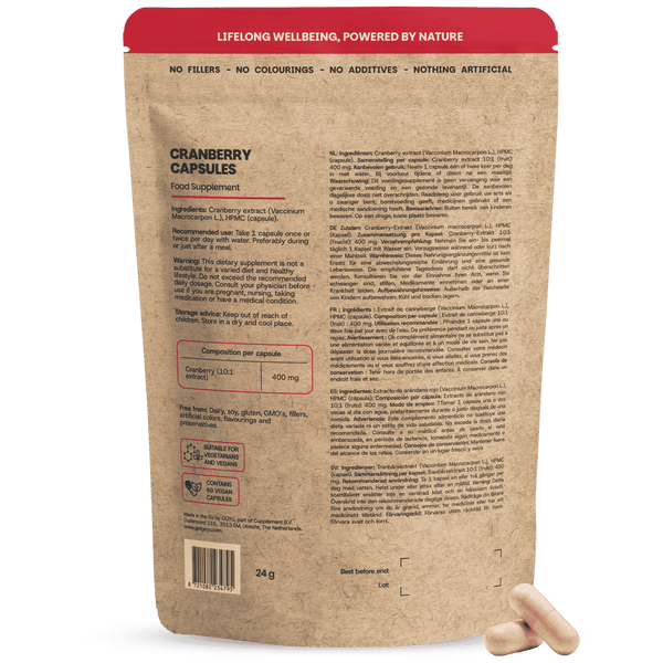 Cranberry Extrakt Kapseln 400 mg