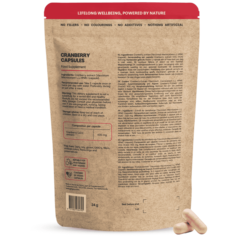 Cranberry Extract Capsules 400 mg